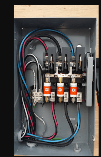 Calgary commercial electrician panel disconnect switch installation